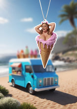 Load image into Gallery viewer, 'Suger Tits' Strawbrerry icecrem Car Freshener